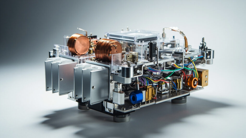 Electromechanical assembly with mechanical and electrical components