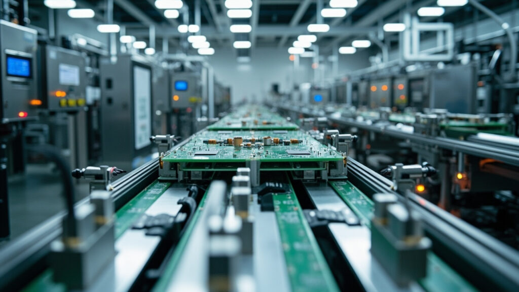 Custom mechanical and electronics parts production line